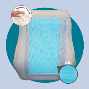 Cojín Lumbar Ortopédico Viscoelástico con Gel y Malla Transpirable